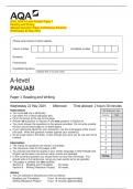 2024_AQA A-Level Panjabi Paper 1  Reading and Writing   (Merged Question Paper and Marking Scheme) 