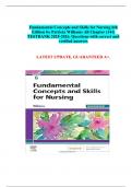 Fundamental Concepts and Skills for Nursing 6th Edition by Patricia Williams All Chapter (141) TESTBANK 2025-2026. Questions with correct and verified answers  LATEST UPDATE, GUARANTEED A+.