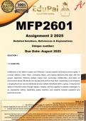 MFP2601 Assignment 2 (COMPLETE ANSWERS) 2025 