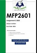 MFP2601 Assignment 2 (QUALITY ANSWERS) 2025