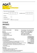 2024_AQA A-Level Physics  Paper 3 Section A   (Merged Question Paper and Marking Scheme)   Monday 17 June 2024 