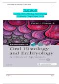 Test Bank - for Essentials of Oral Histology and Embryology A Clinical Approach 5th Edition by Daniel J. Chiego Jr. Jr, All Chapters | Complete Guide A+