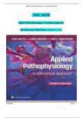 Test Bank For Applied Pathophysiology A Conceptual Approach 4th Edition Judi Nath All Chapters (1-20) | A+ 