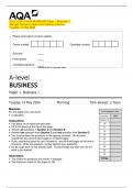 2024_AQA: A-level BUSINESS Paper 1 Business 1   (Merged Question paper and marking scheme) 