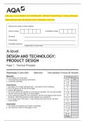 2024_AQA: A-level DESIGN AND TECHNOLOGY: PRODUCT DESIGN Paper 1 Technical Principles   (Merged Question paper and marking scheme):