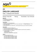 2024_AQA: AS ENGLISH LANGUAGE Paper 1 Language and the Individual   (Merged Question paper and marking scheme): Monday 13 May 2024  AS  ENGLISH LANGUAGE 