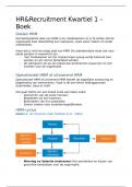 Samenvatting leerboek HRM Hoofdstuk 1t/m 4