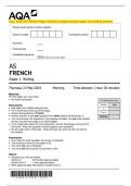 2024_AQA: AS FRENCH Paper 2 Writing (merged Question paper and marking scheme) 