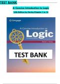 Test Bank For A Concise Introduction to Logic 14th Edition by Patrick J. Hurley Chapter 1-14