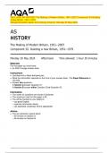 2024_AQA: AS HISTORY The Making of Modern Britain, 1951–2007 Component 2S Building  a New Britain, 1951–1979   (Merged Question paper and marking scheme): Monday 20 May 2024 