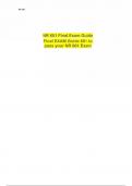 NR 601 Final Exam Guide Final EXAM Guide 601 to pass your NR 601 Exam