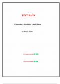 Test Bank for Elementary Statistics 14th Edition by Mario F. Triola, Chapter 1-15 | All Chapters