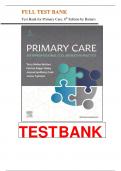 Test Bank for Primary Care Interprofessional Collaborative Practice, 6th Edition by Terry Mahan Buttaro, Karen Dick & Patricia Polgar- Bailey | 9780323935845 |All Chapters 1-23|LATEST