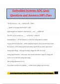 Embedded Systems ADC Quiz Questions and Answers 100% Pass