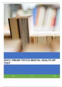 ANCC PMHNP PSYCH MENTAL HEALTH NP TEST