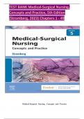 TEST BANK Medical-Surgical Nursing, Concepts and Practice, 5th Edition (Stromberg, 2023) Chapters 1 - 49