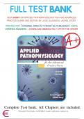 Test Bank: Applied Pathophysiology for the Advanced Practice Nurse 2nd Edition  Dlugasch Story