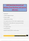 EPPP Questions Research and Statistics Exam Questions and Answers 100% Pass