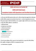 CMN 568 Intro to Family NP CMN 568 Final Exam tested questions (latest 2025 / 2026) with verified answers