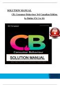 Solutions Manual for Consumer Behaviour 3rd Canadian Edition by (Babin), Chapter 1 - 16 > Download as Pdf File <