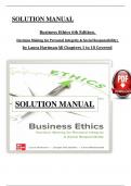 Solutions Manual for Business Ethics: Decision Making for Personal Integrity & Social Responsibility, 6th Edition (Hartman), Chapter 1 - 10 > Download as Pdf File <