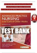 TEST BANK FOR Advanced Practice Nursing in the Care of Older Adults, 2nd Edition by Laurie Kennedy-Malone, Verified Chapters 1 - 19, Complete