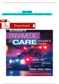 Test Bank For Paramedic Care: Principles & Practice, 6th edition Volume 3 by Bledsoe, All Chapters 1-13 Fully Covered Newest Edition Instant PDF Download