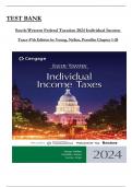 Test Bank for South-Western Federal Taxation 2024 Individual Income Taxes 47th Edition by by James C. Young, Annette Nellen, Mark Persellin Chapter 1-20