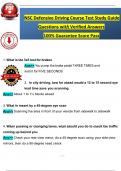 NSC Defensive Driving Course Test Study Guide with 150+ Practice Qs & Ans to Pass the Exam (2025 / 2026) 100% Verified