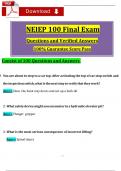 NEIEP 100 Final Exam Actual Questions with Revised Correct Answers (2025 / 2026), (A+ Guarantee)