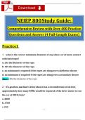 NEIEP 800 Final Exam Study Guide with 4 Practice Exam: 400 Qs & Ans to Pass the Exam (2025 / 2026) 100% Verified