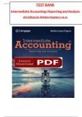 Test Bank for Intermediate Accounting Reporting and Analysis 4th Edition By James Wahlen, Jefferson Jones, Donald Pagach All  Chapters Covered ,Latest Edition