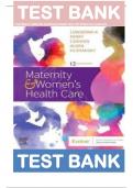 Test Bank for Maternity and Womens Health Care 12th Edition by Lowdermilk ISBN:9780275972264|| Complete GuideA+