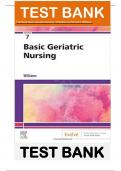 BASIC GERIATRIC NURSING, 7TH EDITION BY PATRICIA A. WILLIAMS TEST BANK ISBN: 9780323554558 Instantly Available Download Test Bank for Basic Geriatric Nursing, 7th Edition by Patricia A. Williams ISBN: 9780323554558 This comprehensive PDF Test Bank Questio