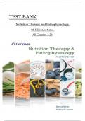 TEST BANK for Nutrition Therapy and Pathophysiology 4th Edition, by Marcia Nelms and Kathryn P. Sucher. All Chapters 1-25. covered and verified ISBN:9780357041710