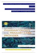 TEST BANK For Edmunds' Pharmacology for the Primary Care Provider, 5th Edition by Constance G Visovsky 9780323661171 Chapters 1-73 Complete Guide.