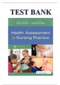 Test Bank For Health Assessment for Nursing Practice, 7th Edition by Susan F Wilson, Jean Foret Giddens All Chapters 1-24