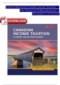 Solutions Manual for Canadian Income Taxation 2023/2024, 26th Edition by William Buckwold, ISBN: 9781264909551, All 23 Chapters Covered, Verified Latest Edition!!!!