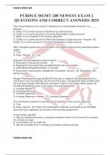 PURDUE MGMT 200 NEWEST EXAM 2 QUESTIONS AND CORRECT ANSWERS 2025