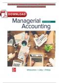 Test Bank - for Managerial Accounting, 5th Edition by Stacey Whitecotton, All Chapters 1-13 |Complete Guide A+