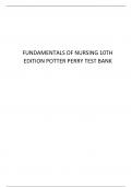 FUNDAMENTALS OF NURSING 10TH EDITION POTTER PERRY 