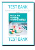 Test Bank - Focus on Nursing Pharmacology 9th Edition by Amy Karch Chapter 1-59