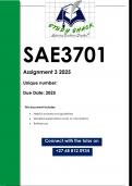 SAE3701 Assignment 3 (QUALITY ANSWERS) 2025