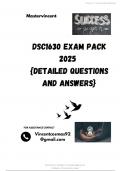 DSC1630 EXAM PACK 2025  {DETAILED QUESTIONS AND ANSWERS}