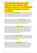 CAPSTONE HRM 6698 EXAM TESTED QUESTIONS WITH ANSWERS 100% VERIFIED/CONFIRMED ALL ANSWERS GET IT CORRECT BEST RATED TO SCORE A+ FOR SUCCESS