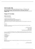 Test Bank for Consumer Behavior Building Marketing Strategy, 15th Edition By David Mothersbaugh, Susan Bardi Kleiser and Delbert Hawkins