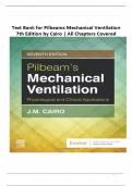 Test Bank for  Pilbeam's Mechanical Ventilation: Physiological and Clinical Applications, 7th Edition by James M. Cairo isbn-9780323551274 All Chapters Updated Latest Edition Grade A+