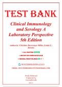 Test Bank For Clinical Immunology and Serology A Laboratory Perspective 5th Edition by Miller, 9780803694408 | Complete 25 Chapters