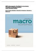 Test Bank to Accompany Principles of Macroeconomics 6th Canadian Edition.