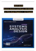 Test Bank for Systems Analysis and Design 12th Edition